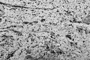 Natural Porous Stone Texture Background in Black and White – Abstract Rough Surface with Organic Patterns. High quality photography