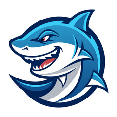 Great White Shark Vector Illustration – Sharp Teeth, Ocean Waves, Clipart & Line Art Design, Great white shark vector with sharp teeth and ocean waves, perfect for clipart, line art, and designs.
