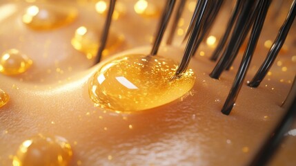 Repair and Nourish Hair with Vitamin Oil Serum for Healthy Scalp and Soft Skin Care