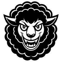 Cute Smiling Sheep Cartoon Vector Clipart Illustration, Cute smiling sheep cartoon vector clipart for digital downloads, prints, and graphic designs.