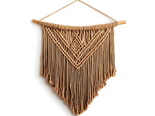 Obraz premium Macrame Wall Hanging Tapestry Bohemian Fiber Art Decoration for Home Interiors Craft and Decorative Item