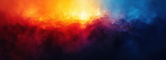 Colorful Abstract Art Composition in Red Blue Yellow Modern Style