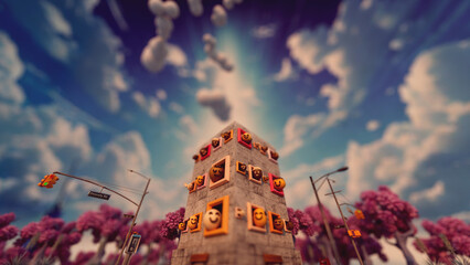 Inclusive Living &ndash; Vibrant 3D Building of Unity & Empathy