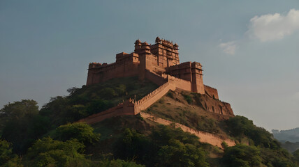 Obraz premium castle in the mountains