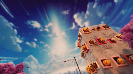 Colorful Windows, Diverse Souls &ndash; 3D Symbol of Tolerance