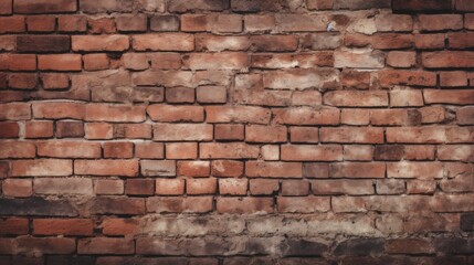 Obraz premium Weathered brickwork showcases texture and age for rustic aesthetics