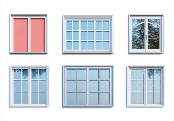 Modern Minimalist Window Frames Collection in Soft Natural Light