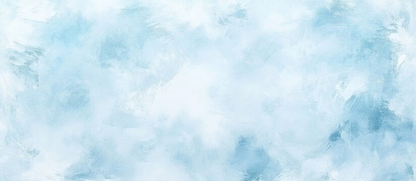 Abstract cerulean blue watercolor wash texture background wallpaper. Copy space, cold ice color art, contemporary artistic backdrop