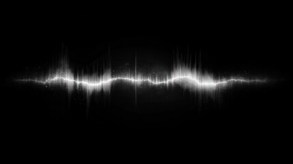 Sound wave audio spectrum black background, audio waveform spectrum animation.4k abstract music sound wave or audio wavefrom isolated on black background.Audio waves Animated on black background