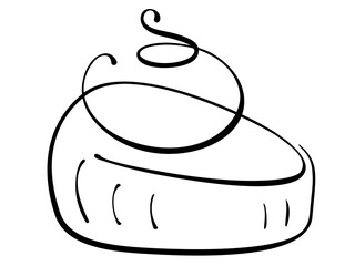 Cake - black line