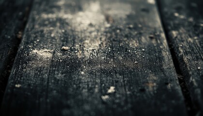 Close Up of Weathered Wooden Planks with Textured Grain and Subtle Light