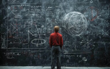 A Glimpse into a Scientist's Mind Through Chalk Drawings