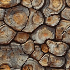 The image is a close up of a wooden surface with many different sized holes