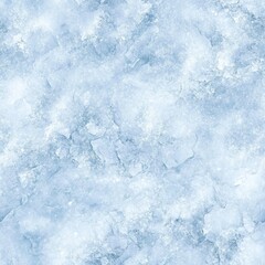 Obraz premium Seamless texture of frozen snow-covered ground, soft white and blue hues