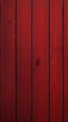 Vertical Red Wooden Planks Texture with Dark Lines and Grain Pattern Background