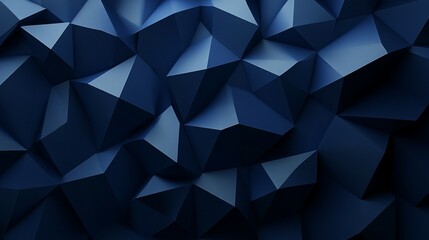 Fototapeta premium Abstract geometric shapes create a textured blue polygonal background