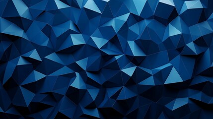 Obraz premium A Geometric Triangular Abstract Surface in Shades of Blue