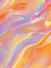 Obraz premium Abstract Flowing Design With Vibrant Colors and Sparkling Details