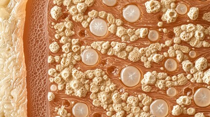 Exploring microbial life structures in human skin laboratory scientific image close-up biological concepts