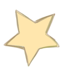 Star icon isolated transparent background 