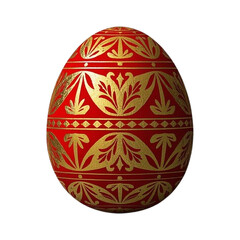 A decorated Easter egg on a white or transparent background, Easte, Happy Easer, Easter Bunny, Easter Sunday.