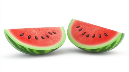 Slicing juicy watermelons for summer refreshment kitchen food photography bright background close-up healthy eating