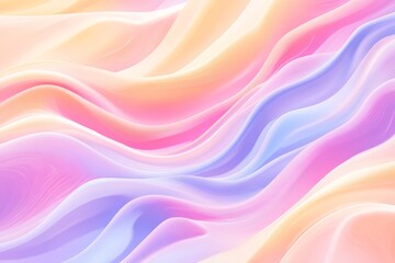 Obraz premium Flowing waves of colorful textures abstract digital art soft pastel palette fluid environment artistic viewpoint vibrant concepts