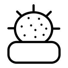 cactus Line Icon