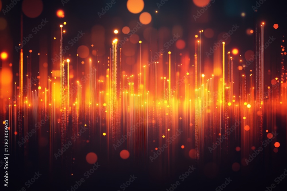 Poster colorful abstract light patterns create a vibrant and dynamic backdrop for various uses in digital a