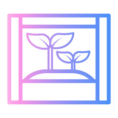 indoor plant Line Gradient Icon