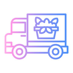 vehicle Line Gradient Icon