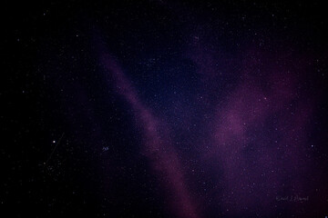 Night sky with stars