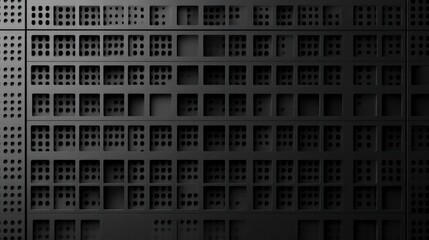 Obraz premium Abstract dark gray geometric pattern background.