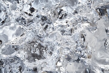 Obraz premium Close-up Photograph of Churning Liquid with Air Bubbles