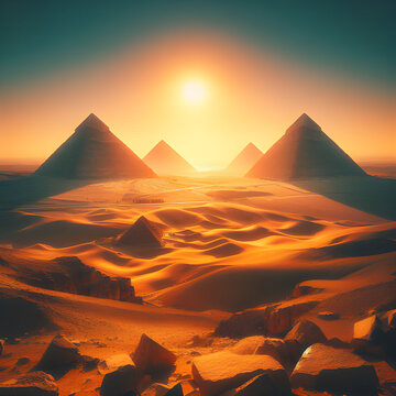 pyramids at dessert