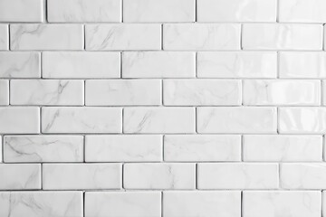 Obraz premium White marble brick wall texture background
