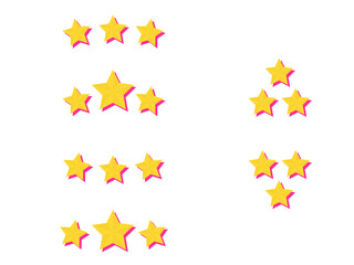 三ツ星評価アイコンセット