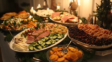 Experience the Delight of Julbord: A Traditional Swedish Christmas Buffet with Delicious Dishes and Festive Ambiance