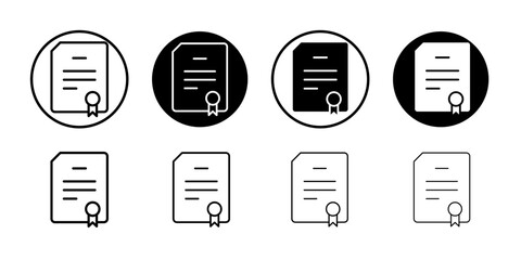 Patented icon Simple outline vector logo