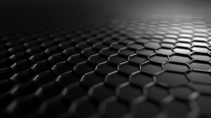 Obraz premium Dark hexagonal grid background texture