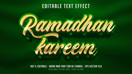 ramadhan kareem editable text effect