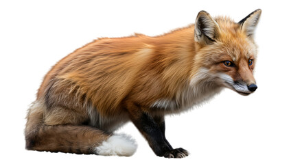 Obraz premium Red Fox Sitting Wildlife Photography Image