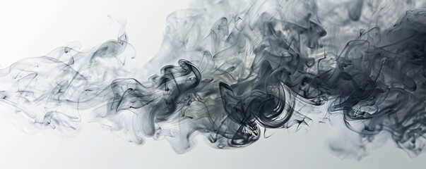 Smoke is coming out of a fire