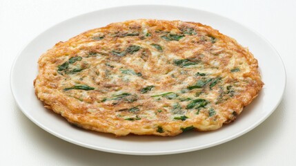 Mouthwatering minced pork omelette, cooked with perfection, crispy yet fluffy, rich in golden hues, no background. --chaos 20 --ar 16:9 --quality 2 --v 6.1 Job ID: c0761f11-dd01-40d9-a338-d5315800696f