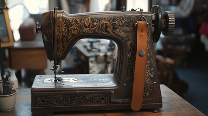 Antique Singer Sewing Machine: A Vintage Gem