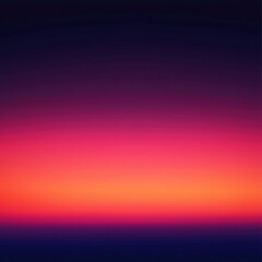 Obraz premium A serene sunset or sunrise scene with a smooth color gradient transitioning from deep blue to warm hues No discernible objects, man-made structures or animals present Realistic style - AI-Generated
