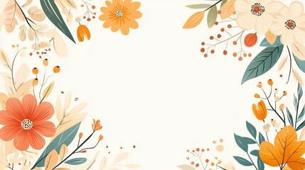 Obraz premium Beautiful floral arrangement of flowers leaves and berries in bloom