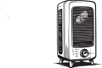 vector illustration of a air cooler