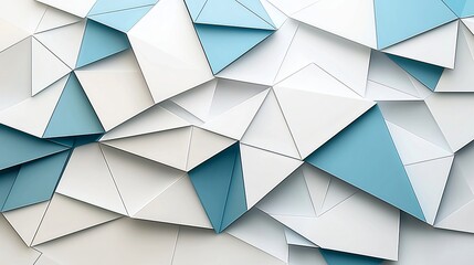 Fototapeta premium Abstract geometric blue white texture background