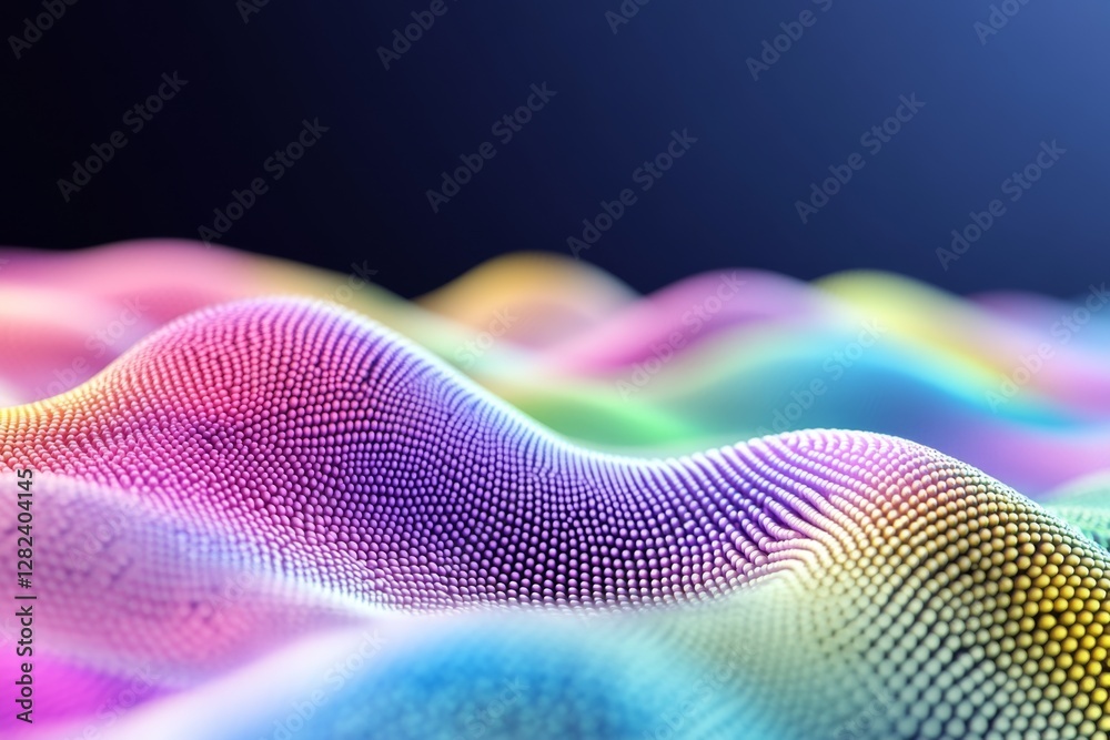 Aufkleber Modern digital abstract 3D background Copy space Based on Generative AI